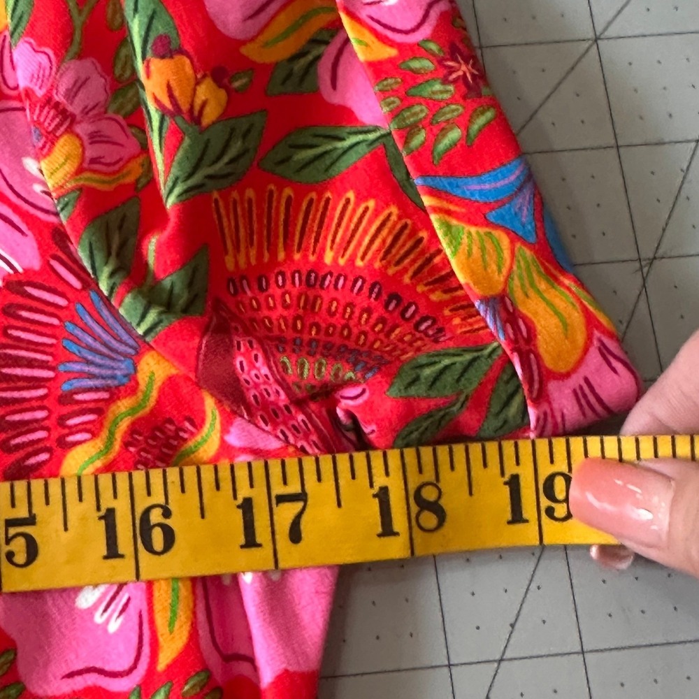 Sezane X Farm Rio SZ XS NWT The PIppa Floral Bela Bird Print Side Tie Midi Dress - Picture 13 of 16